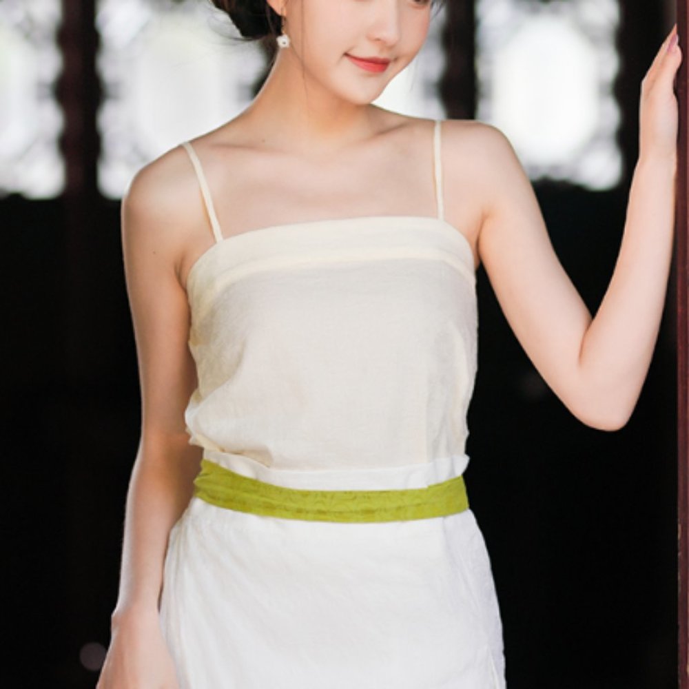 Cream colored hanfu camisole